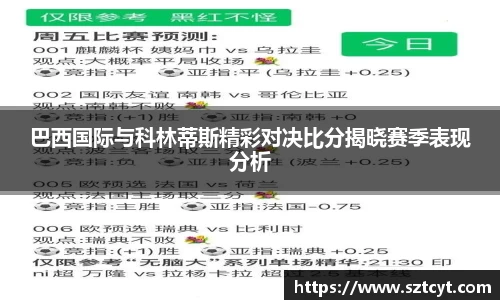 巴西国际与科林蒂斯精彩对决比分揭晓赛季表现分析